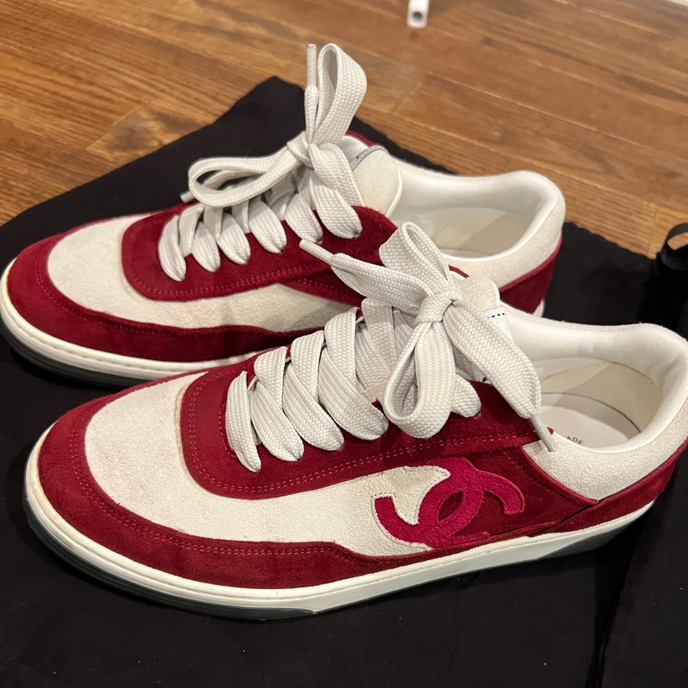Chanel CC trainers suede size 38.5